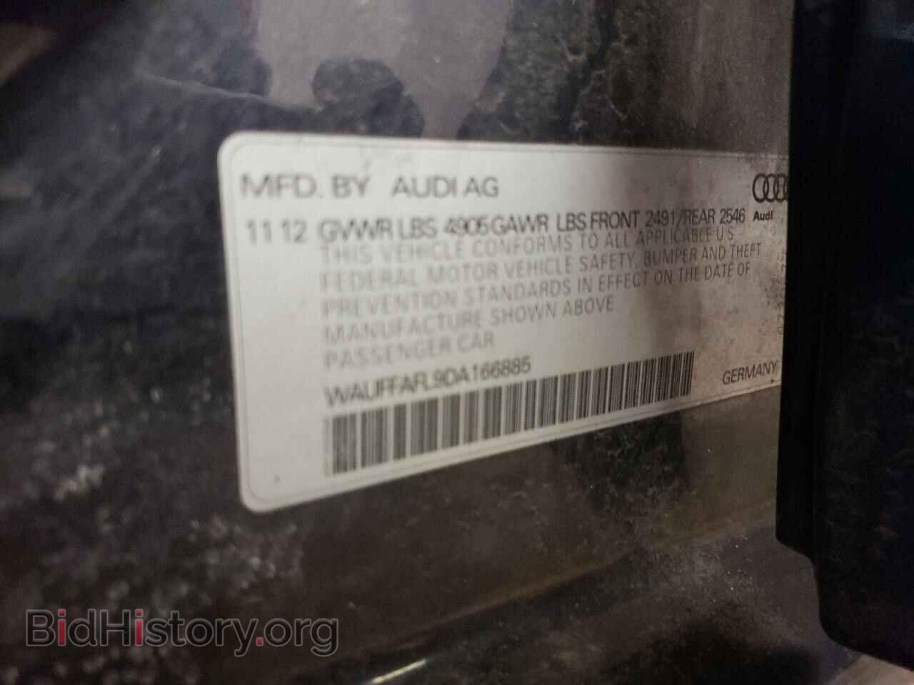 2013 AUDI A4 - VIN: WAUFFAFL9DA166885 - Фото 10