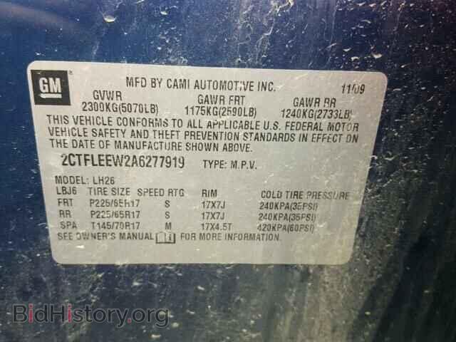 2010 GMC TERRAIN - VIN: 2CTFLEEW2A6277919 - Photo 10