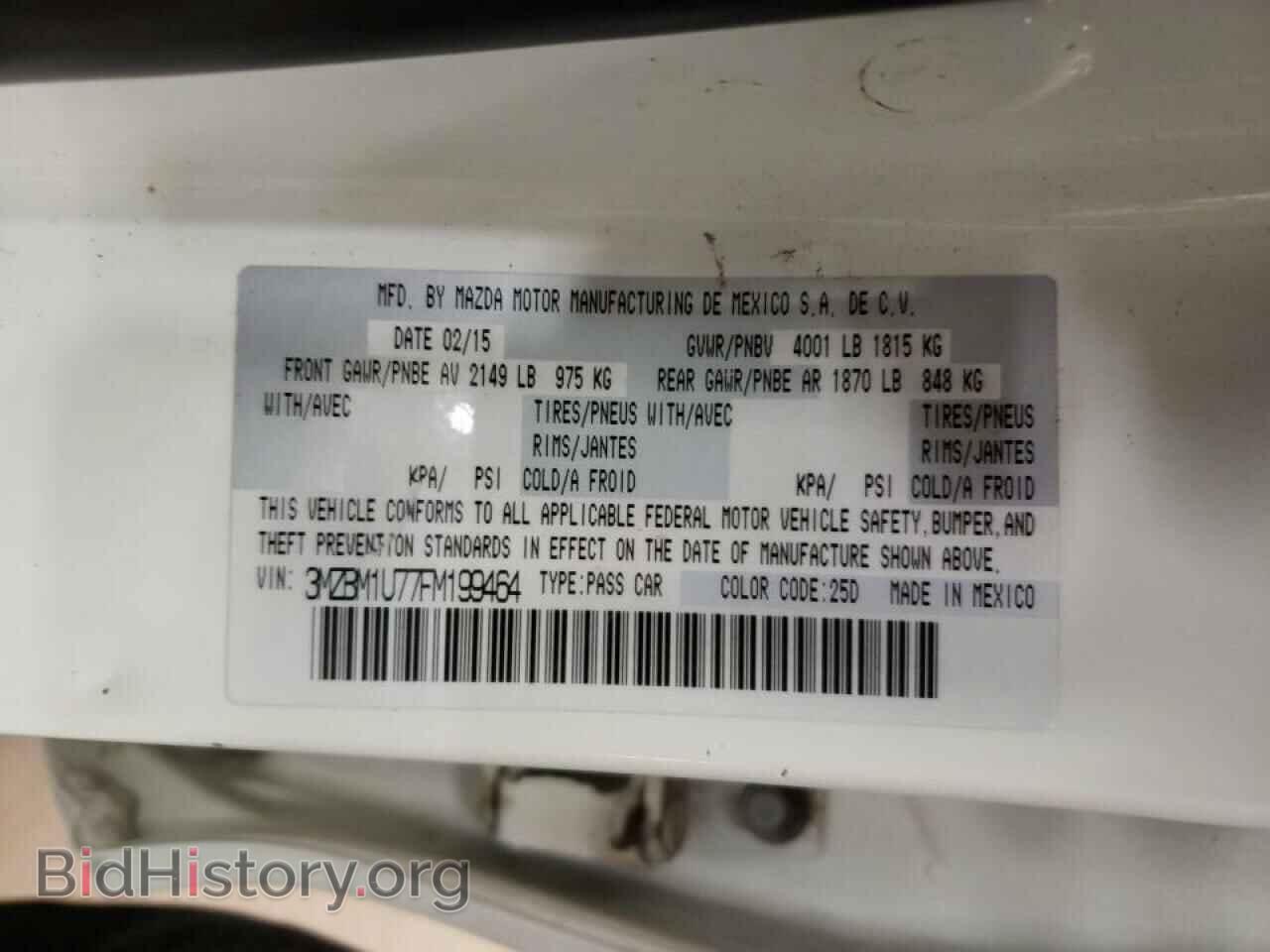 2015 MAZDA 3 - VIN: 3MZBM1U77FM199464 - Фото 10