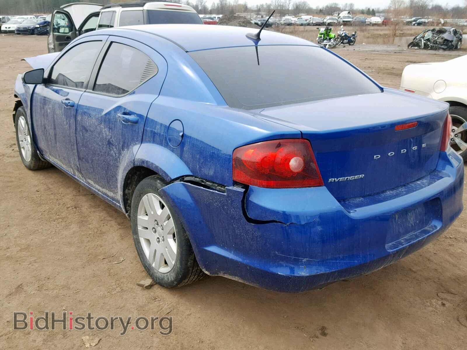 2014 DODGE AVENGER - VIN: 1C3CDZAG6EN222378 - Фото 3
