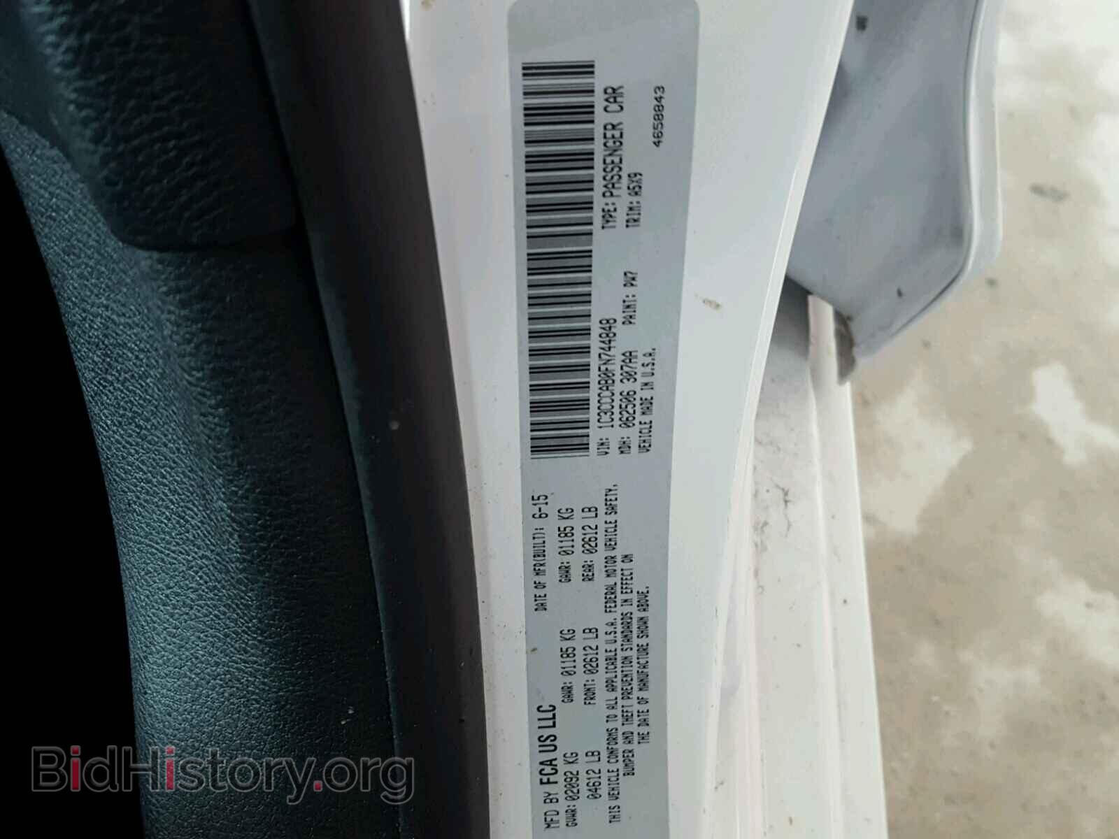 2015 CHRYSLER 200 - VIN: 1C3CCCAB0FN744848 - Photo 10