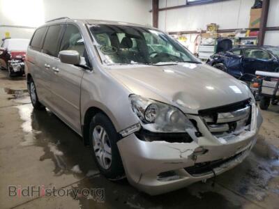 2006 Honda ODYSSEY Odyssey EX, silver — VIN 5FNRL386X6B511105, Copart