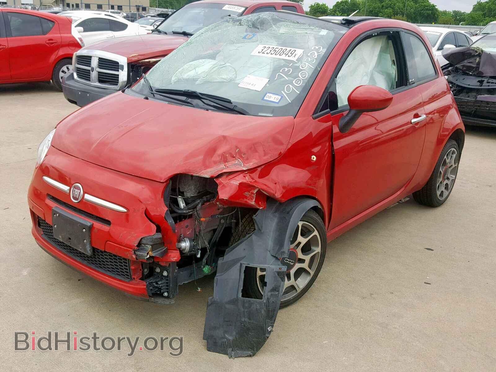 2012 FIAT 500 - VIN: 3C3CFFDR0CT363417 - Фото 2