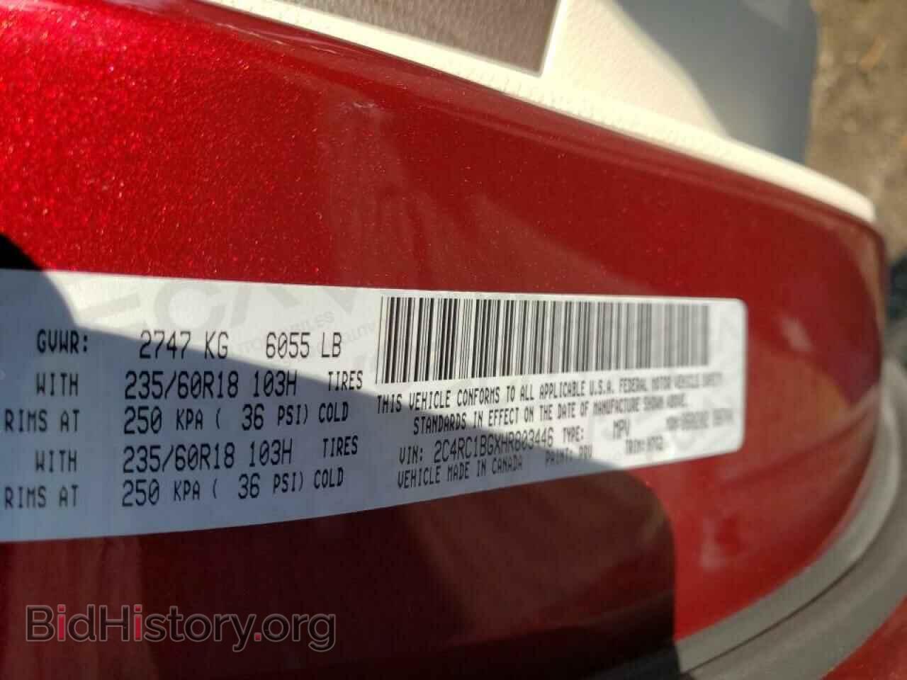 2017 CHRYSLER PACIFICA - VIN: 2C4RC1BGXHR803446 - Photo 10