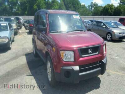 2006 Honda ELEMENT Element EX, темно-бордовый — VIN 5J6YH18766L013811, Copart