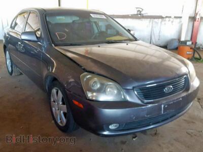 2007 Kia OPTIMA Optima LX, серый — VIN KNAGE124475141525, Copart