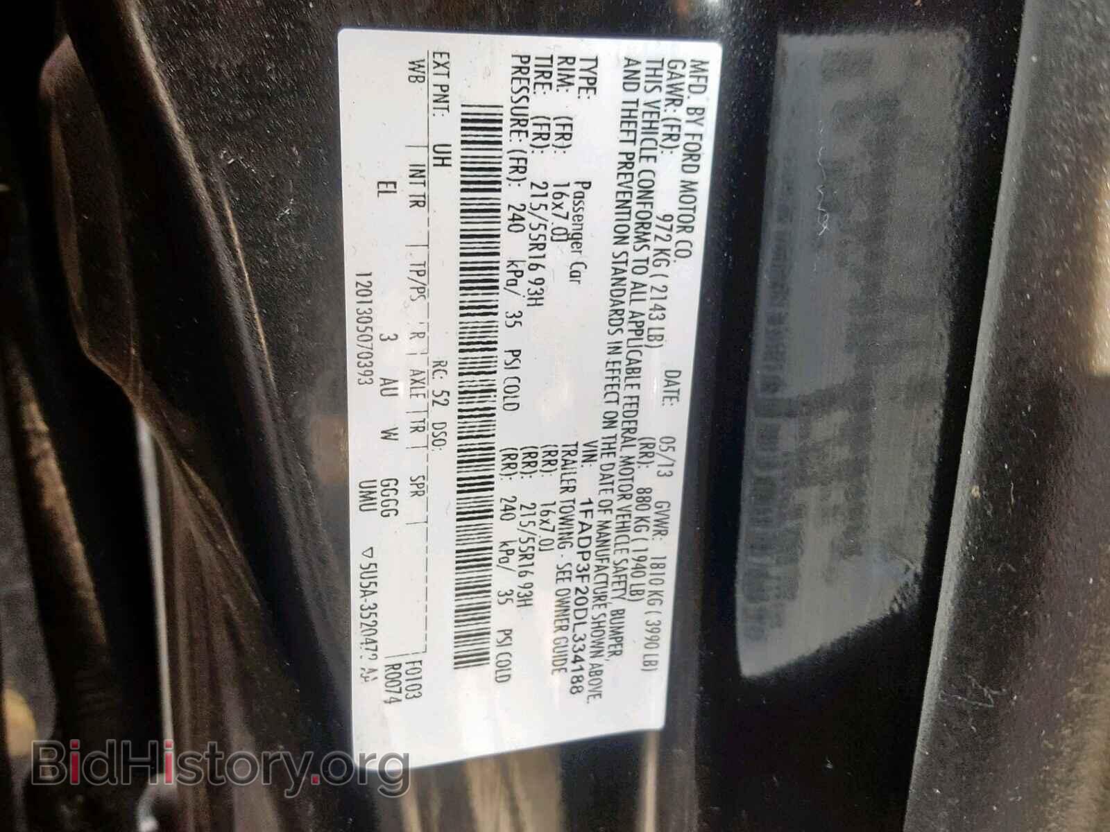 2013 FORD FOCUS SE - VIN: 1FADP3F20DL334188 - Фото 10