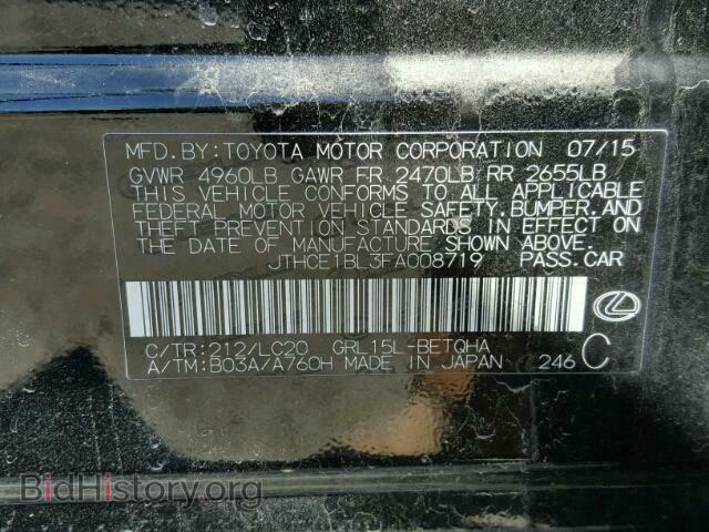 2015 LEXUS GS350 - VIN: JTHCE1BL3FA008719 - Фото 10