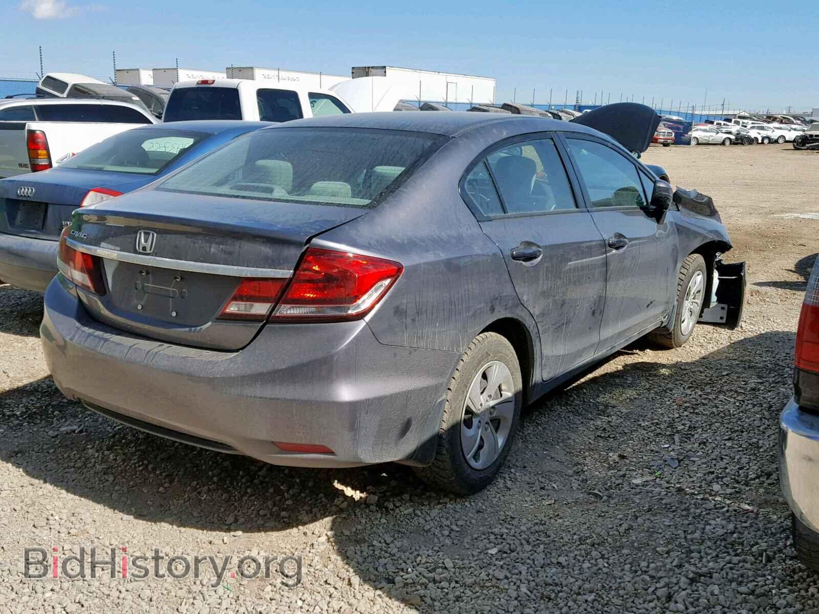 2014 HONDA CIVIC LX - VIN: 2HGFB2F47EH015898 - Фото 4
