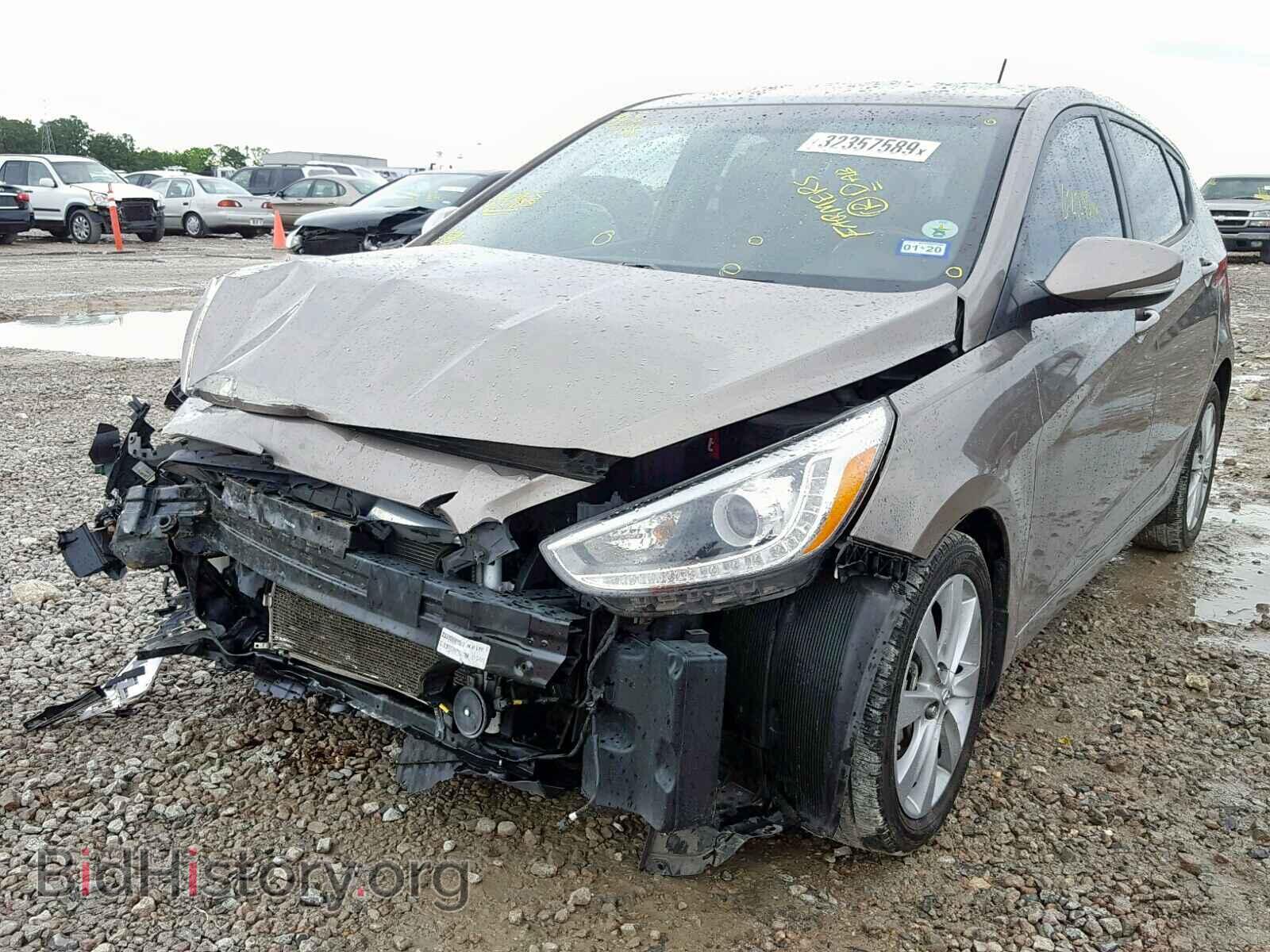 2014 HYUNDAI ACCENT - VIN: KMHCU5AE6EU152658 - Фото 2