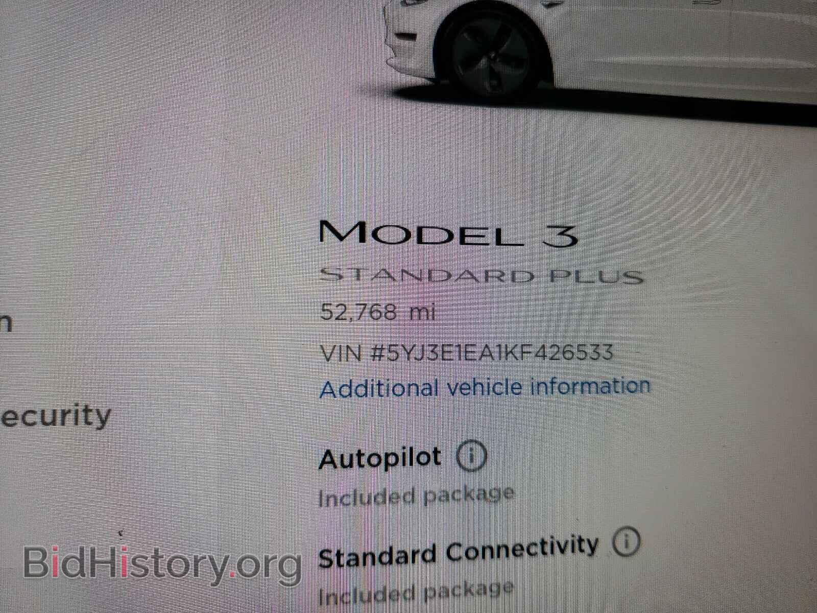 2019 TESLA MODEL 3 - VIN: 5YJ3E1EA1KF426533 - Photo 8