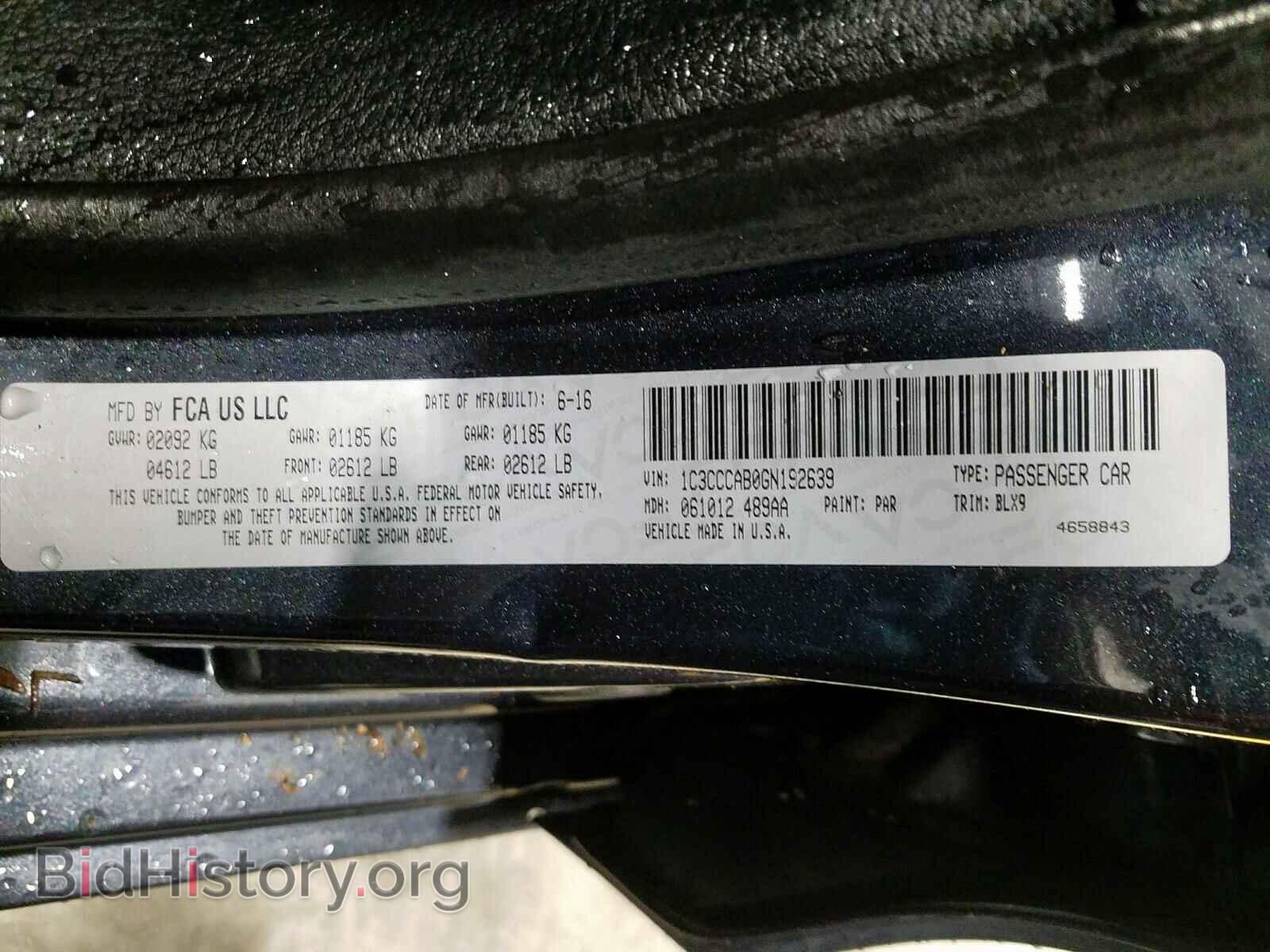 2016 CHRYSLER 200 - VIN: 1C3CCCAB0GN192639 - Photo 10