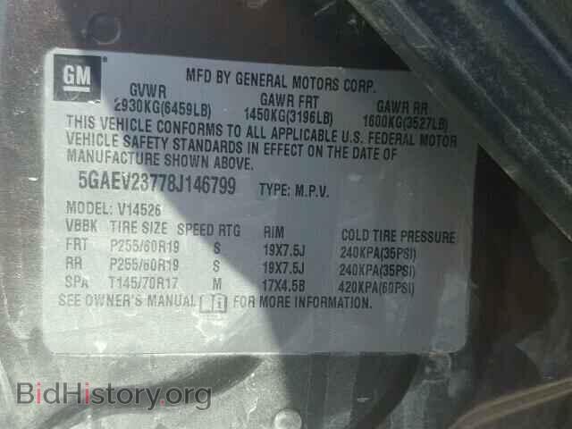 2008 BUICK ENCLAVE - VIN: 5GAEV23778J146799 - Фото 10