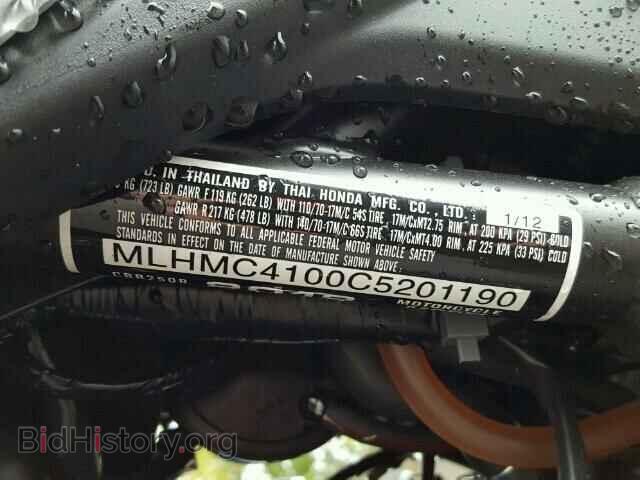 2012 HONDA CBR CYCLE - VIN: MLHMC4100C5201190 - Фото 10