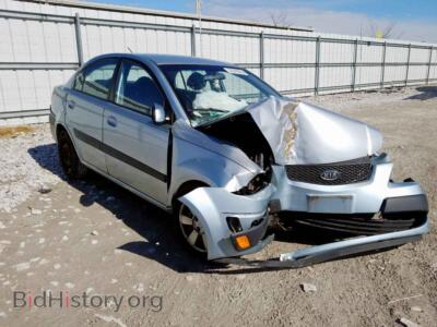 2007 Kia RIO BASE, серебристый — VIN KNADE123476287895, Copart