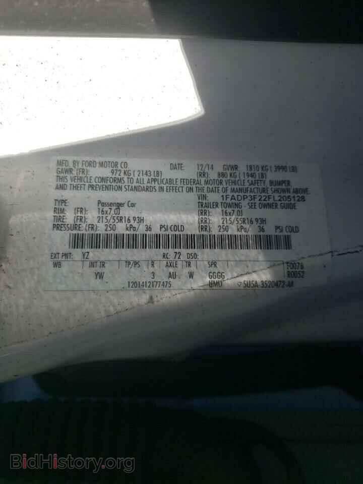 2015 FORD FOCUS - VIN: 1FADP3F22FL205128 - Photo 10