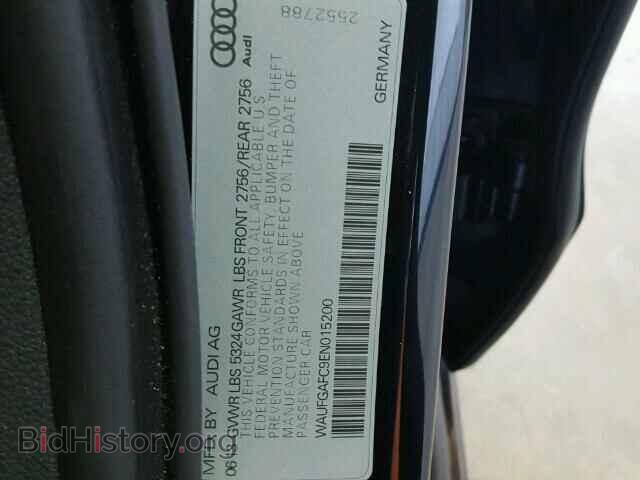 2014 AUDI A6 - VIN: WAUFGAFC9EN015200 - Фото 10