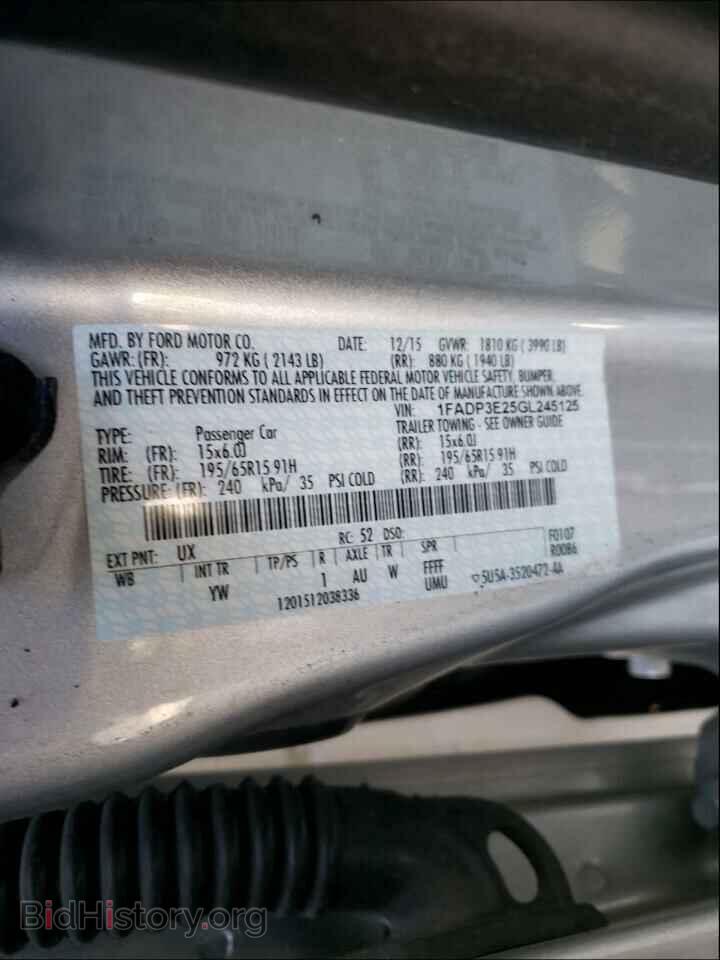 2016 FORD FOCUS - VIN: 1FADP3E25GL245125 - Photo 10