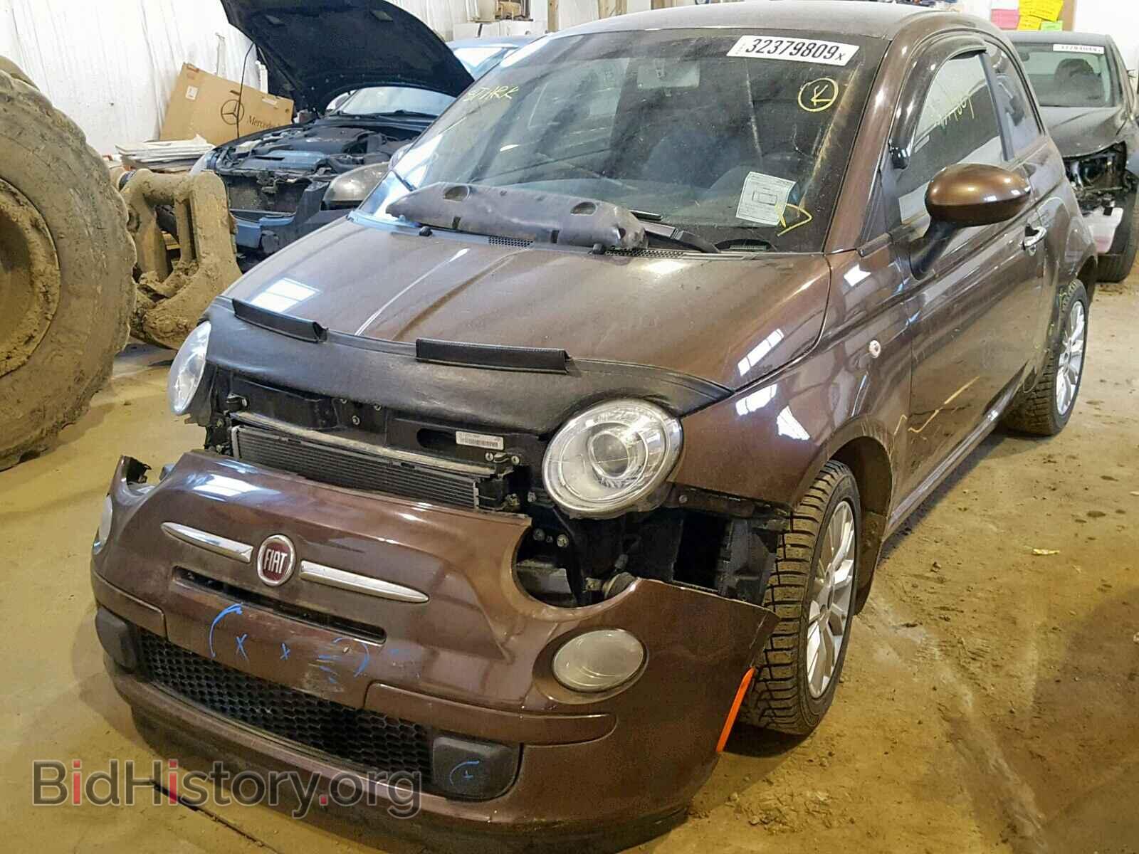 2013 FIAT 500 - VIN: 3C3CFFAR3DT606319 - Фото 2