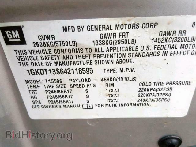 2004 GMC ENVOY - VIN: 1GKDT13S642118595 - Фото 10