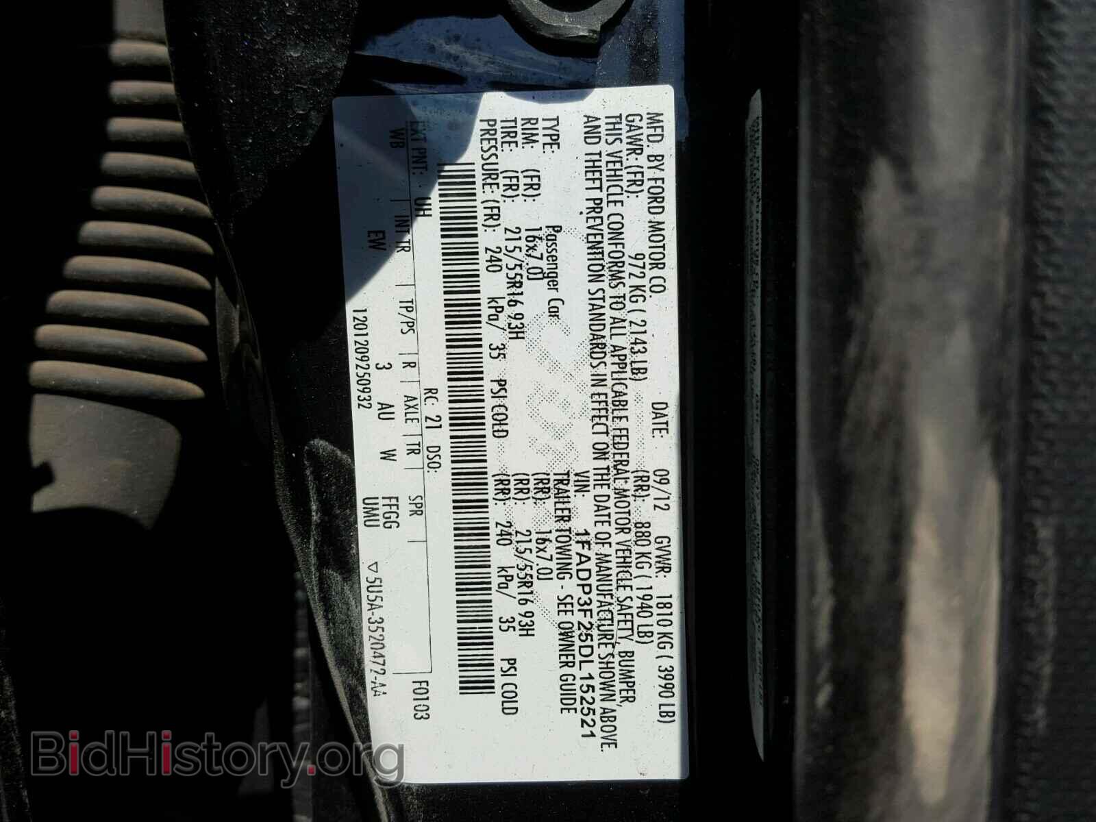 2013 FORD FOCUS - VIN: 1FADP3F25DL152521 - Photo 10