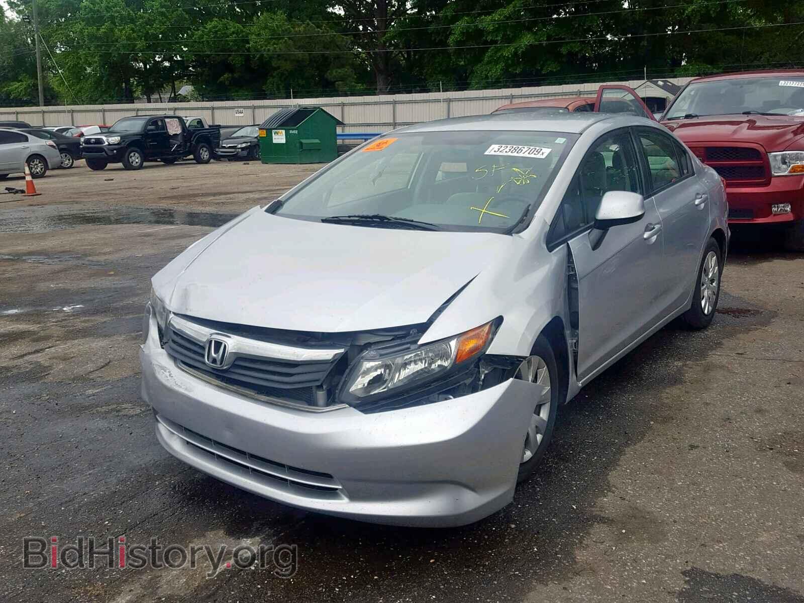 2012 HONDA CIVIC LX - VIN: 2HGFB2F59CH304402 - Фото 2