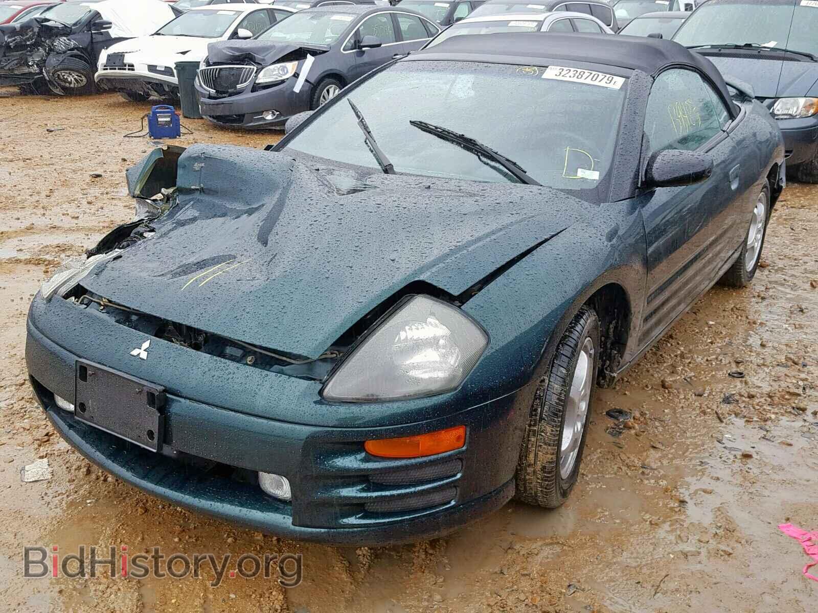 2002 MITSUBISHI ECLIPSE - VIN: 4A3AE45G62E079356 - Фото 2