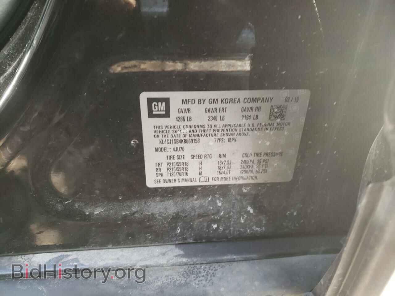 2019 BUICK ENCORE - VIN: KL4CJ1SB4KB860158 - Photo 10