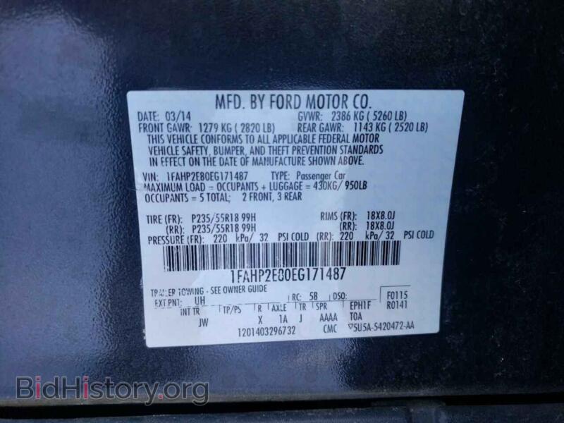 2014 Ford TAURUS (VIN 1FAHP2E80EG171487) — photo 10 of 10
