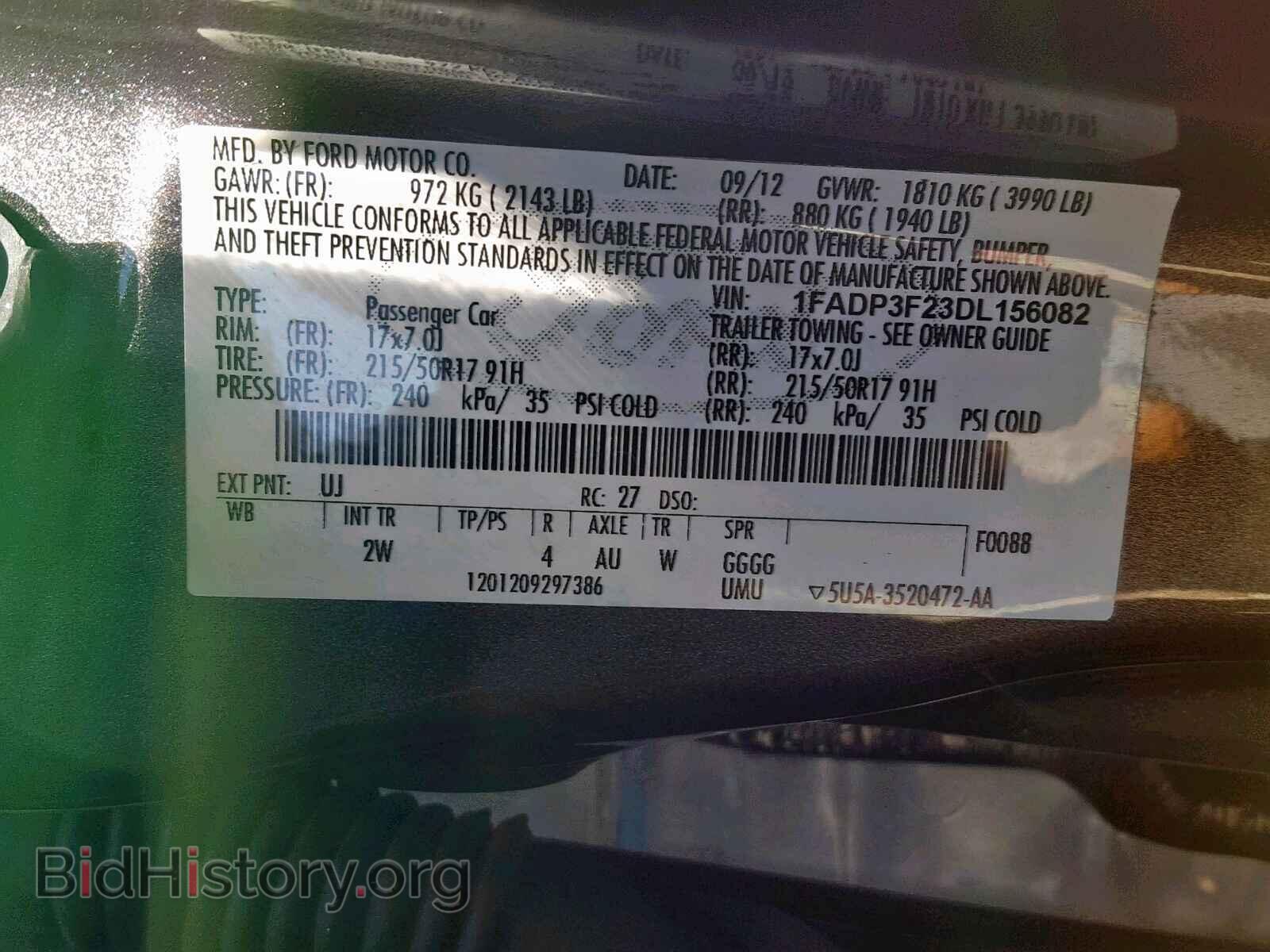 2013 FORD FOCUS SE - VIN: 1FADP3F23DL156082 - Фото 10