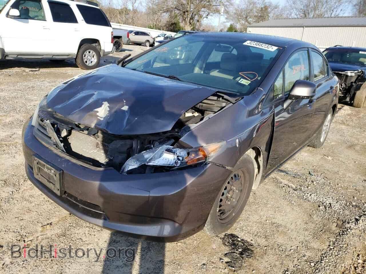 2012 HONDA CIVIC - VIN: 2HGFB2F59CH541701 - Фото 2