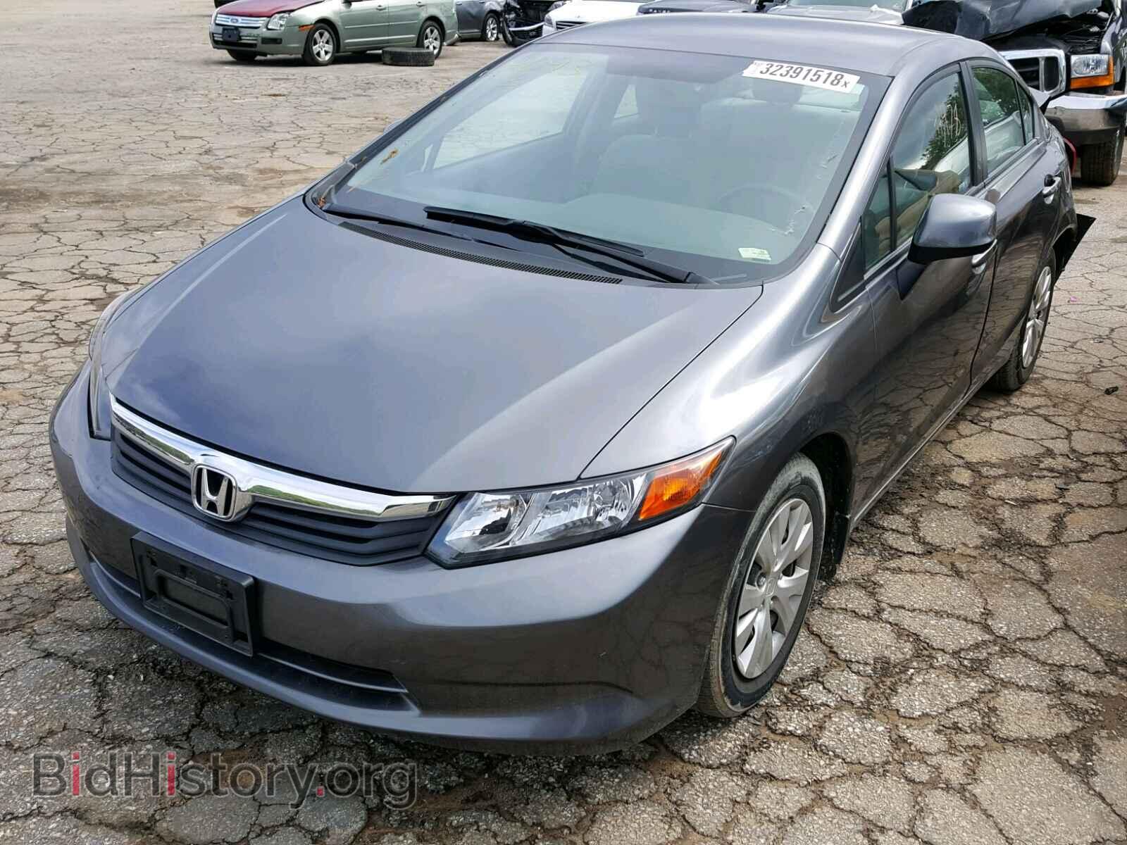 2012 HONDA CIVIC LX - VIN: 2HGFB2F56CH314093 - Фото 2