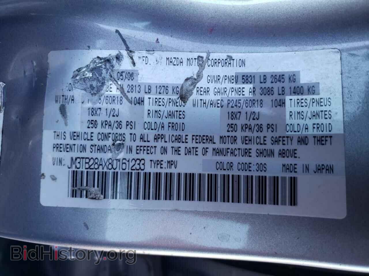 2008 MAZDA CX-9 - VIN: JM3TB28AX80161233 - Фото 10