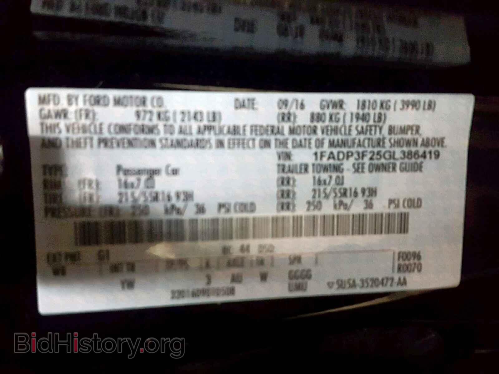 2016 FORD FOCUS SE - VIN: 1FADP3F25GL386419 - Фото 10