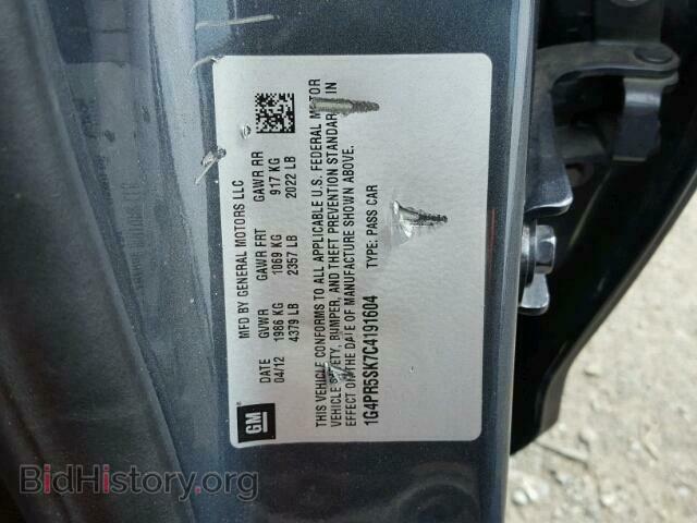 2012 BUICK VERANO - VIN: 1G4PR5SK7C4191604 - Фото 10
