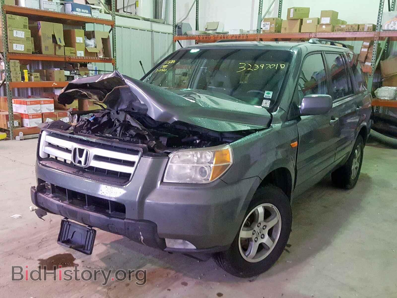 2007 HONDA PILOT EX - VIN: 5FNYF28407B043267 - Фото 2