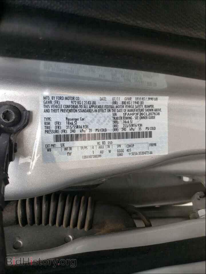 2012 FORD FOCUS - VIN: 1FAHP3F26CL207638 - Photo 10