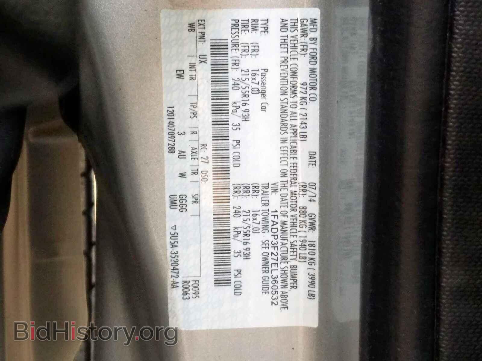 2014 FORD FOCUS - VIN: 1FADP3F27EL360532 - Photo 10