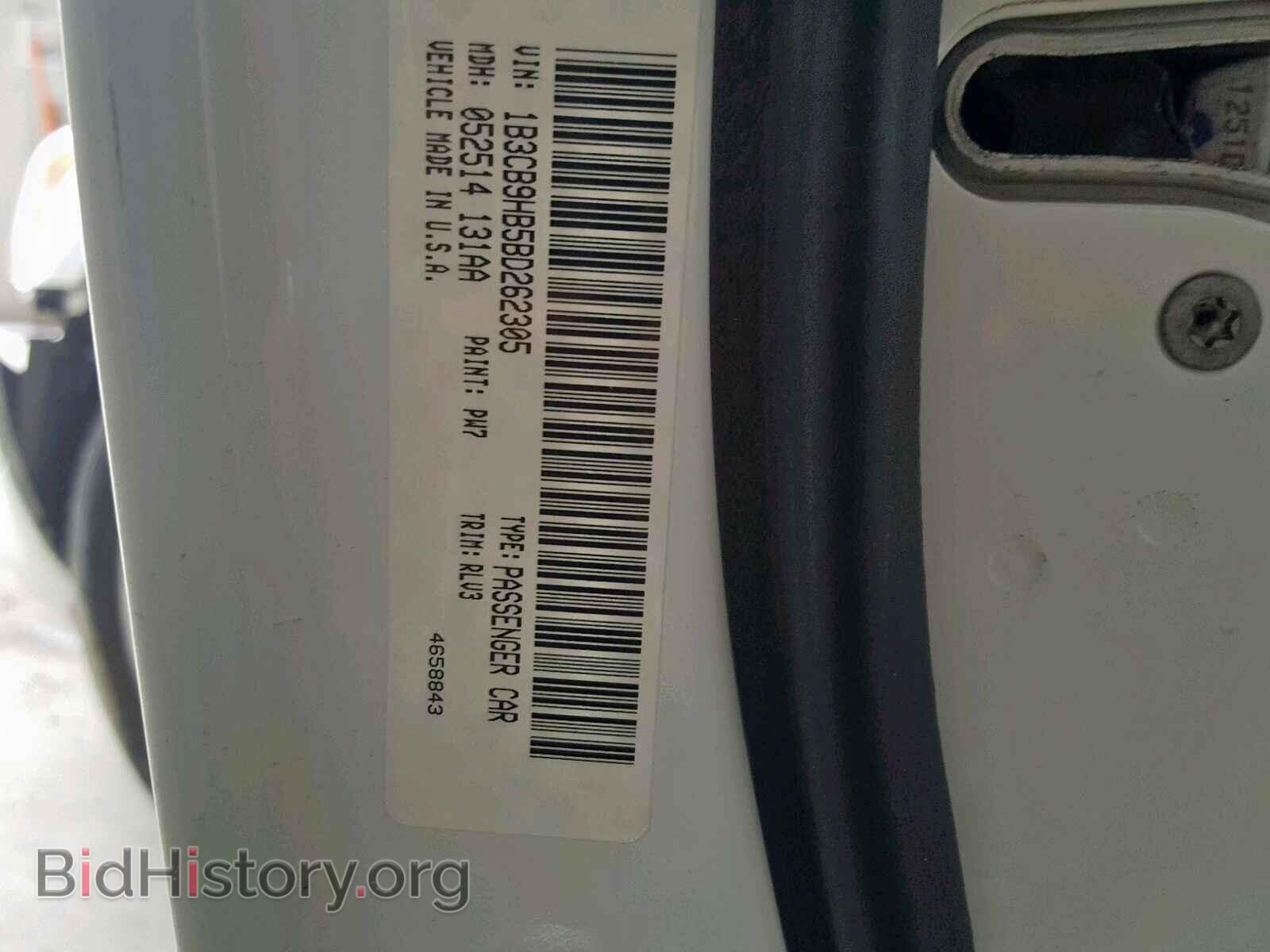 2011 DODGE CALIBER - VIN: 1B3CB9HB5BD262305 - Фото 10