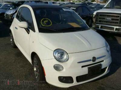 2012 Fiat 500 500 Sport, white — VIN 3C3CFFBR9CT254070, Copart