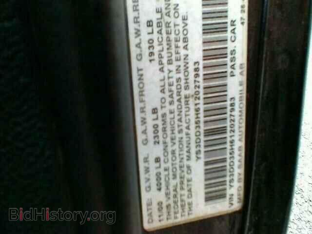 2001 SAAB 9 3 - VIN: YS3DD35H612027983 - Photo 10