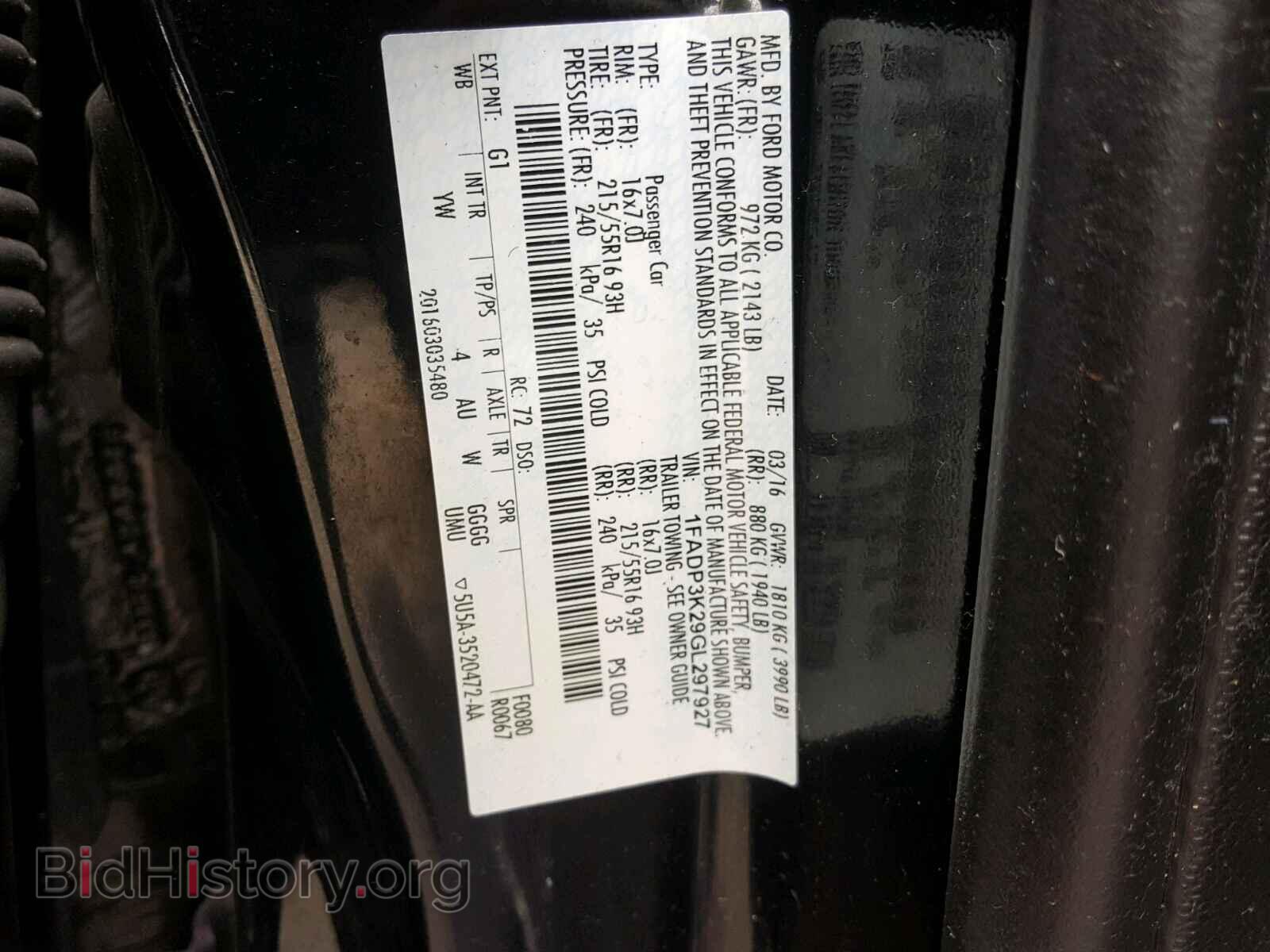 2016 FORD FOCUS SE - VIN: 1FADP3K29GL297927 - Фото 10