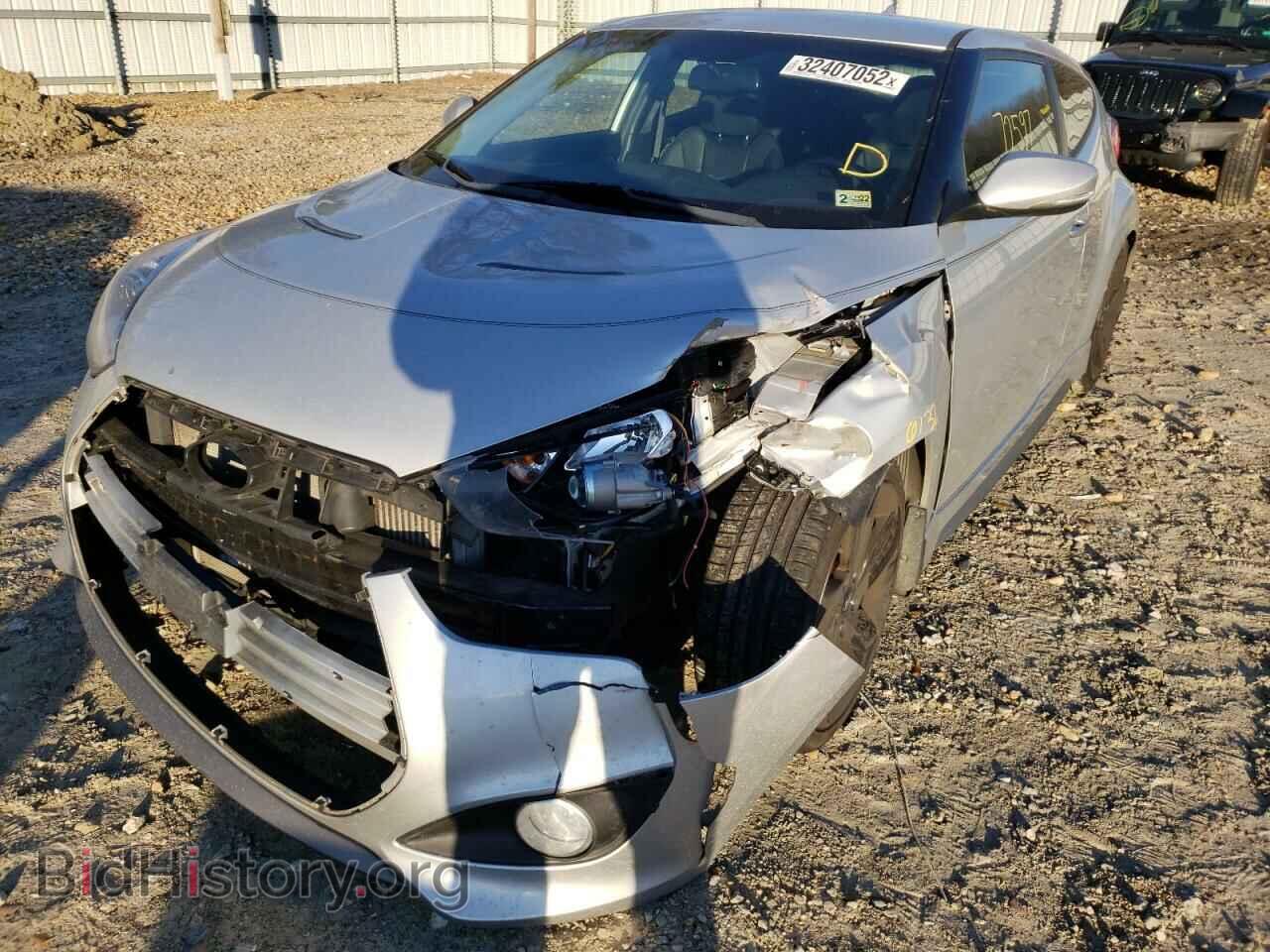 2014 HYUNDAI VELOSTER - VIN: KMHTC6AE2EU207793 - Фото 2