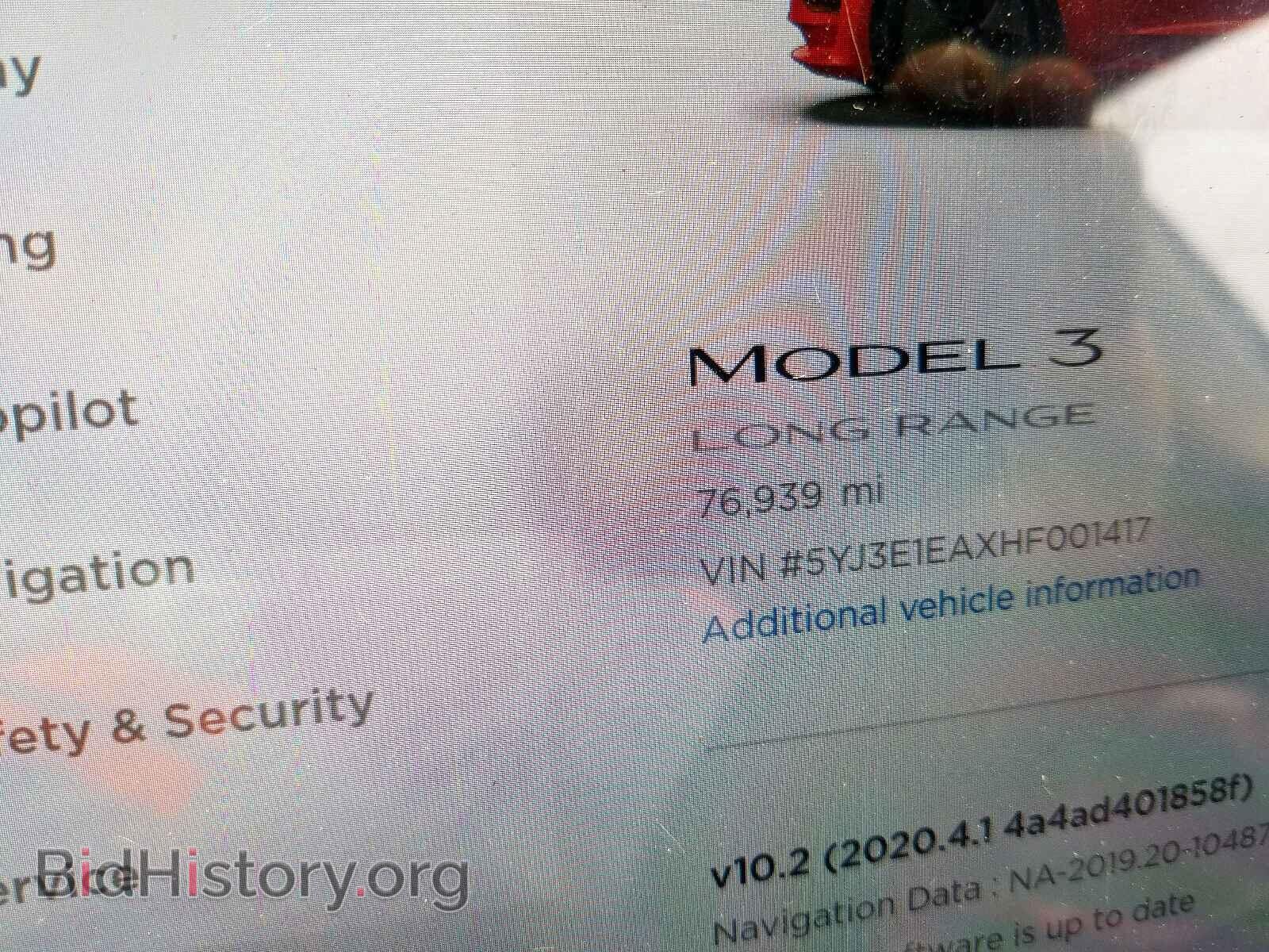 2017 TESLA MODEL 3 - VIN: 5YJ3E1EAXHF001417 - Photo 8