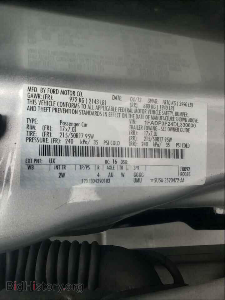 2013 FORD FOCUS - VIN: 1FADP3F24DL330600 - Photo 10
