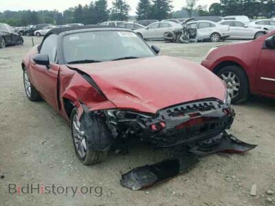 2016 Mazda MIATA MX5 Miata, красный — VIN JM1NDAB7XG0103396, Copart