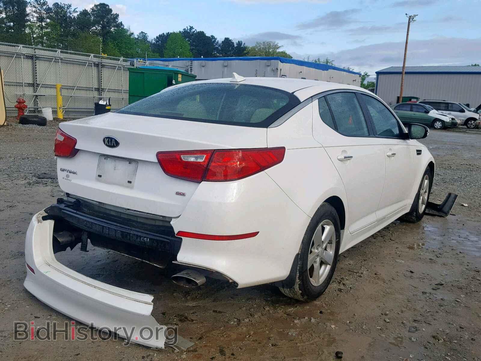 2015 KIA OPTIMA LX - VIN: KNAGM4A74F5526713 - Фото 4