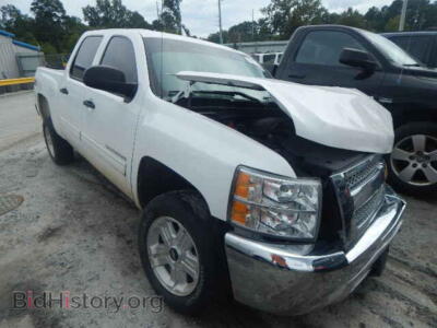 2013 Chevrolet SILVERADO, white — VIN 3GCPKSE72DG146511, Copart