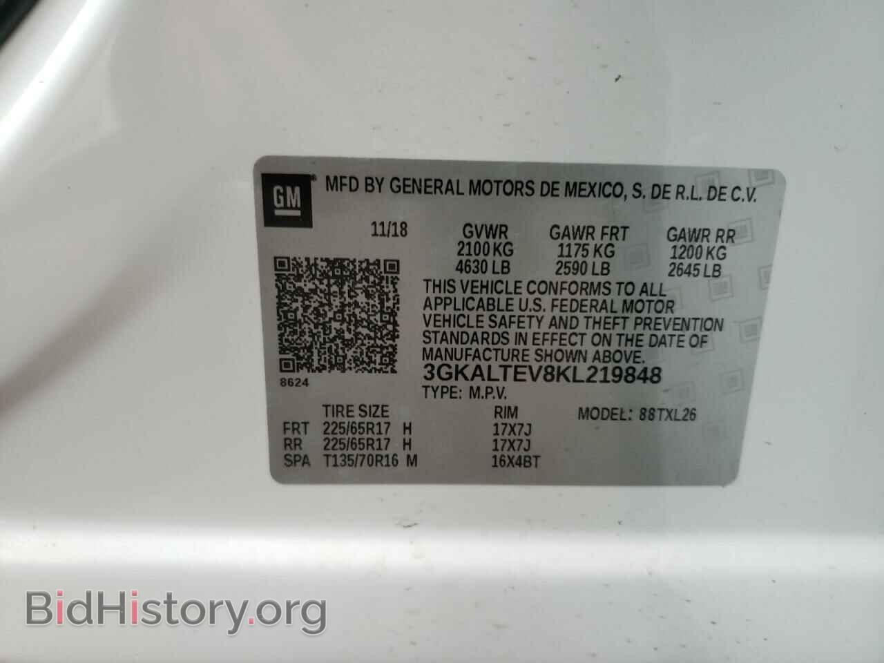 2019 GMC TERRAIN - VIN: 3GKALTEV8KL219848 - Photo 10
