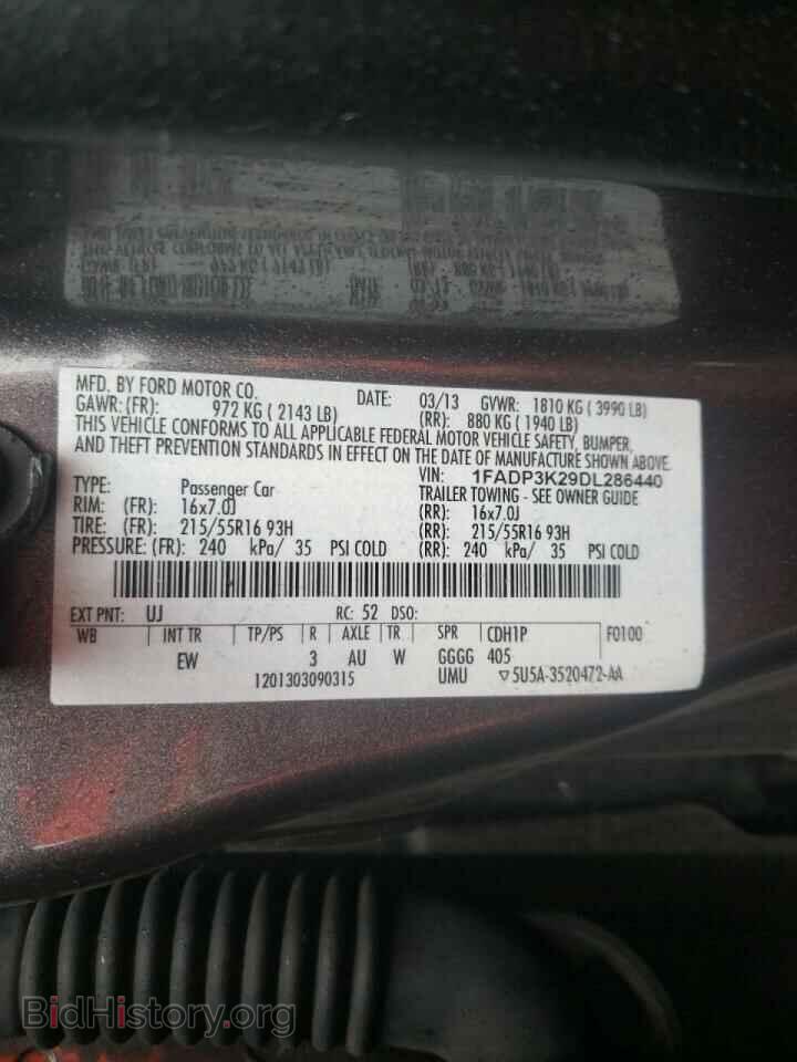 2013 FORD FOCUS - VIN: 1FADP3K29DL286440 - Photo 10